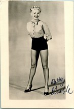 Vtg Betty Grable Wallet Snapshot &amp; 20th Century Fox Photo Order Form - £22.16 GBP