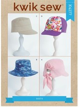Kwik Sew Sewing Pattern 10589 Hats Adult and Child  - $9.74