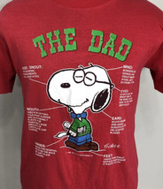 Vintage Snoopy T Shirt Single Stitch Peanuts 50/50 USA Medium 80s Charlie Brown - £31.96 GBP