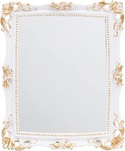 Vintage Wall Mirror Hanging Living Room Decorative Retro White Antique Small New - £30.24 GBP
