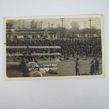 Real Photo Postcard Rppc Wwi Triplane Aviation School Men Boxing Unposted Rare - £15.92 GBP