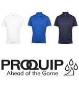 Proquip Técnico Polo de Golf Con UV Protección M- XL Azul Marino, Blanco... - £22.75 GBP