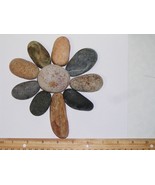 Stone Art--Large Flower Rock--10 Great Rocks That Look Great Together - $18.99