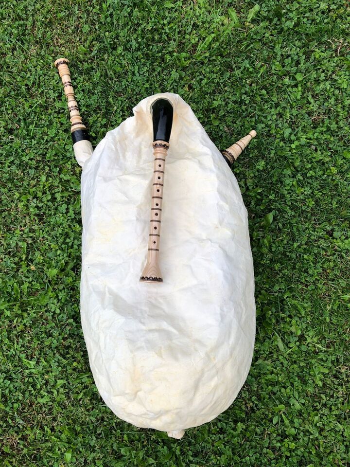 Gajde, Bagpipes A-note minor. Handmade Albanian Pro Folk Musical Instrument - $600.00