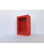 Red Shadow Box Frame, Memory Box, Display Case, Keepsake Box, Home Decor, Gift - $45.00