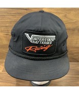 Vintage Interstate Batteries Hat Cap Mens Snapback Black Swingster Patch... - $19.00