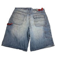 Tommy Hilfiger Mens Size 40 Vintage Shorts Jean Denim Light Wash Carpenter Paint - £22.14 GBP