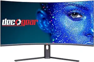 34&quot; 3440X1440 21:9 Ultrawide Curved Monitor, 180Hz, Hdr10, 4000:1 Contra... - £391.30 GBP