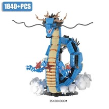 One Anime Piece Building Blocks Kaido Dragon Bricks Blue Dragon Figures ... - £66.77 GBP