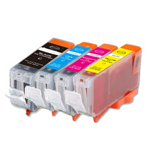 4P Quality Ink Set + Chip For Canon Pgi-5 Cli-8 Mp510 Mx700 Ip3300 Ip3500 - $15.99