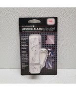 Securebrite Lipstick Alarm LED Light Keychain White Gray Marble Design - $17.52 CAD
