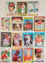 St Louis Cardinals Lot of 15 MLB Baseball Cards from the 70&#39;s,80&#39;s,90&#39;s * - £10.00 GBP