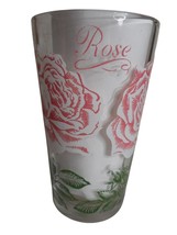 MCM Boscul Peanut Butter Drinking Juice Glass Tumbler White Rose Estate 5&quot; - $276.37 MXN