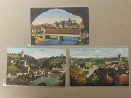Vintage Lot Of 3 Fribourg Switzerland Postcards Carte Postale Bridge Alpes - £10.82 GBP