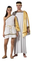 Deluxe Men&#39;s Roman Toga/Caesar Costume- Theatrical Quality (2X) - £131.20 GBP+