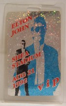 ELTON JOHN - ORIGINAL 1992 SHEA STADIUM LAMINATE HOLOGRAM SHOW PASS *LAS... - $20.00