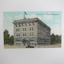 Richmond Indiana Postcard New YMCA Building Antique 1909 - £7.85 GBP