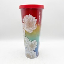 Starbucks Floral White Desert Cactus Flower Venti 24oz Cup Tumbler No Straw - £23.91 GBP