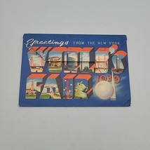 Greetings From The 1939 New York World’s Fair Picture Post Card Book Off... - $14.01