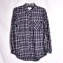 Sonoma Flannel Long Sleeve Women&#39;s Button Up Top Size Large - $10.21