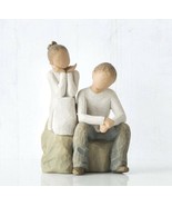 BROTHER AND SISTER FIGURE SCULPTURE HAND PAINTING WILLOW TREE BY SUSAN L... - £89.75 GBP