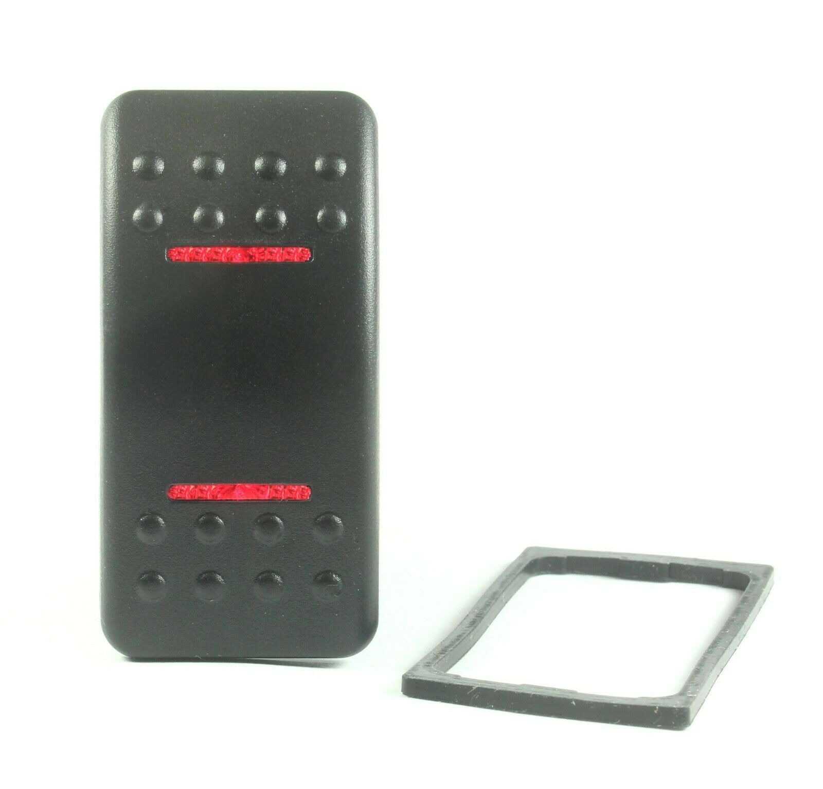 MOMENTARY Rocker Switch DPDT,  20A 12VDC,  Illuminated RED 7pins Waterproof - $8.75