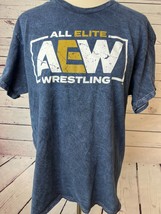 AEW All Elite Wrestling T-Shirt Adult Medium Spell Out Graphic Tee Shirt... - $363.21 MXN
