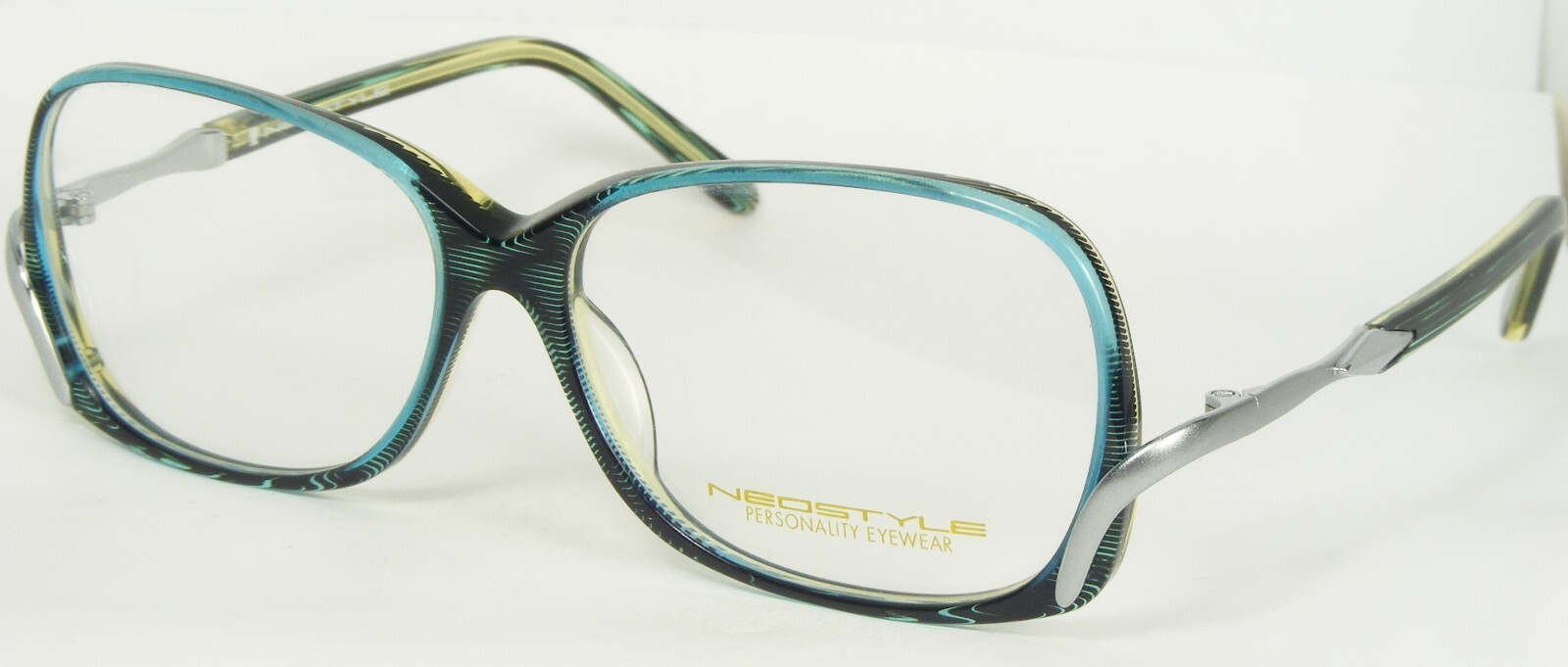 Vintage Citysmart NEOSTYLE 591 510 Blau Schwarz Olive/Silber Brille 54-1... - $106.02
