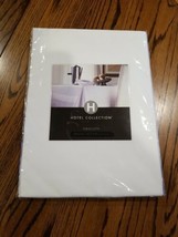 Hotel Collection By Charter Club White Accent Band Oblong Tablecloth 60&quot;x 90&quot;NEW - $29.69