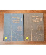Materials and Structure of Music Hardcover Volume 1 and 2 (First Edition... - $19.75