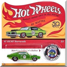 Hot Wheels - &#39;67 HEMI Barracuda: 50th Originals Collection #5/5 (2018) *Green* - £7.86 GBP