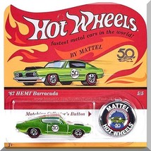 Hot Wheels - &#39;67 HEMI Barracuda: 50th Originals Collection #5/5 (2018) *Green* - £7.47 GBP