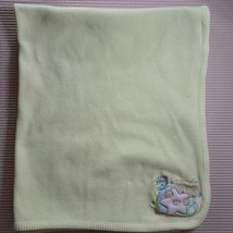 Just Born Waffle Baby Blanket Light Yellow Cotton Make a Wish Bear Unise... - £10.67 GBP