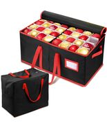 EIMMBD Christmas Ornament Storage Box 3-Tray Organizer with Dividers Black - $378.16 MXN