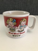 Vintage 1997 Westwood Campbell Soup Collectible Mug Mm! Mm! Good Kids Eating - $10.39