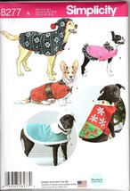 Simplicity 8277 Dog S to L Coats and Jackets Uncut Sewing Pattern - £11.48 GBP