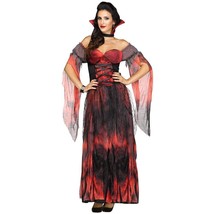 Fun World - Vampire Countessa Adult Costume - Black/Red - Size Small/Medium 2-8 - £32.12 GBP
