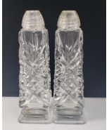 Vintage Bohemia Hand Made Glass Salt &amp; Pepper Shakers Made in Czechoslov... - $24.36