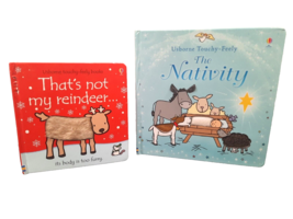 Usborne That&#39;s Not My Reindeer &amp; The Nativity - 2 Books Baby / Toddler - £10.24 GBP