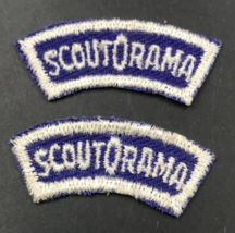 Lot of 2 Boy Scouts BSA Blue Scout-O-Rama Curved Segment Tab Patch 1.75&quot;... - £9.61 GBP