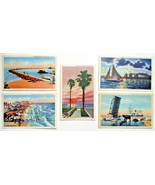 (5) Vintage CORPUS CHRISTI, TEXAS - Curt Teich &amp; Co. Color Linen Postcards - $425.70 MXN