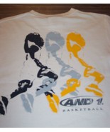 Vintage AND1 BASKETBALL T-Shirt White Size 8 YOUTH SMALL - $20.31 CAD
