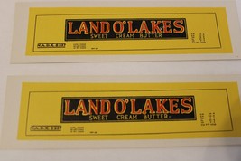 HO Scale Vintage Set of Box Car Side Panels, Land O&#39;Lakes Butter Yellow #6337 - £11.74 GBP