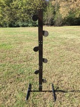 AR500 Portable Steel Shooting Target Dueling Tree &quot;No Weld&quot; Stand w/ 4&quot; Rounds - £234.90 GBP