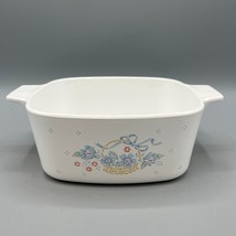 Vintage Corning (A-1 1/2-B) 1.5 Liter Casserole Dish Country Cornflower ... - $14.84