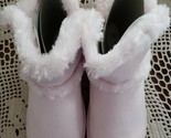 Calistoga ~ Pink ~ Vegan Suede ~ Faux Fur ~ Mid Calf ~ Youth Girl Size 6... - $26.18