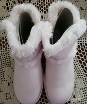 Calistoga ~ Pink ~ Vegan Suede ~ Faux Fur ~ Mid Calf ~ Youth Girl Size 6... - £19.82 GBP