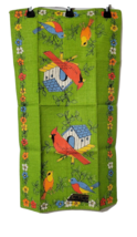 Birds Flowers Vtg Linen Towel NEW Parisian Prints Cardinal Blue Bird Gre... - $24.74