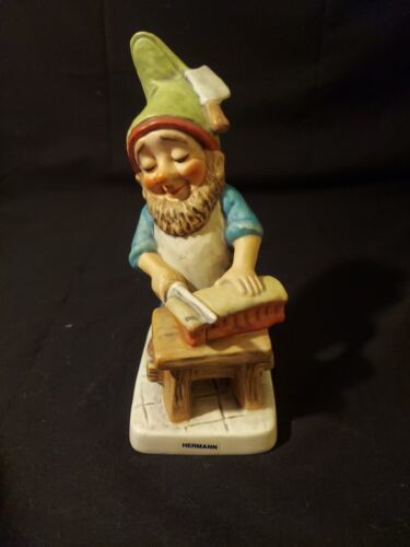 Primary image for Vintage Goebel Co Boy Gnome Figurine Hermann the Butcher 17 548 18 Signed Mint