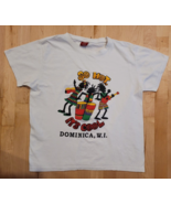 Dominica So Hot It&#39;s Cool White T-Shirt Size Medium - £10.55 GBP